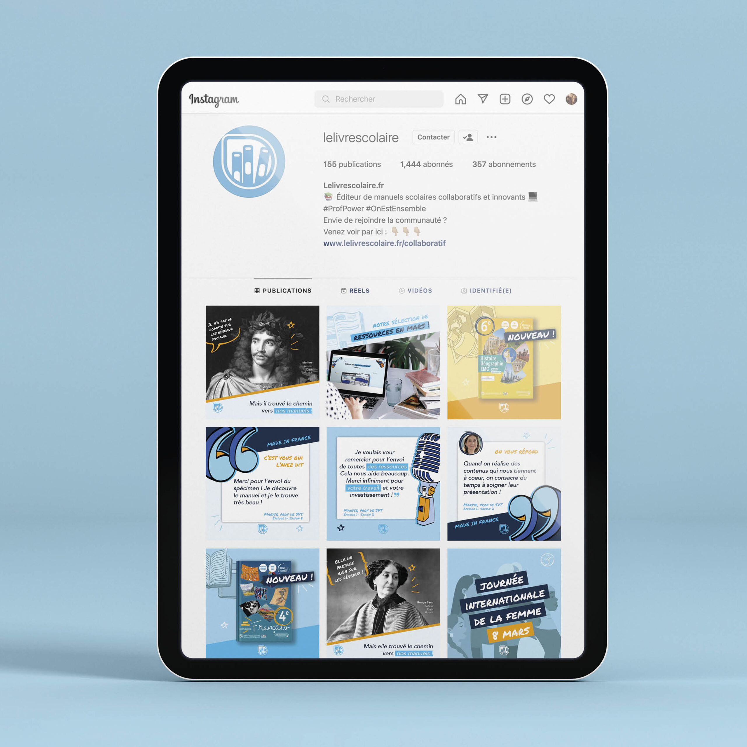 Le Livre Scolaire - template insta